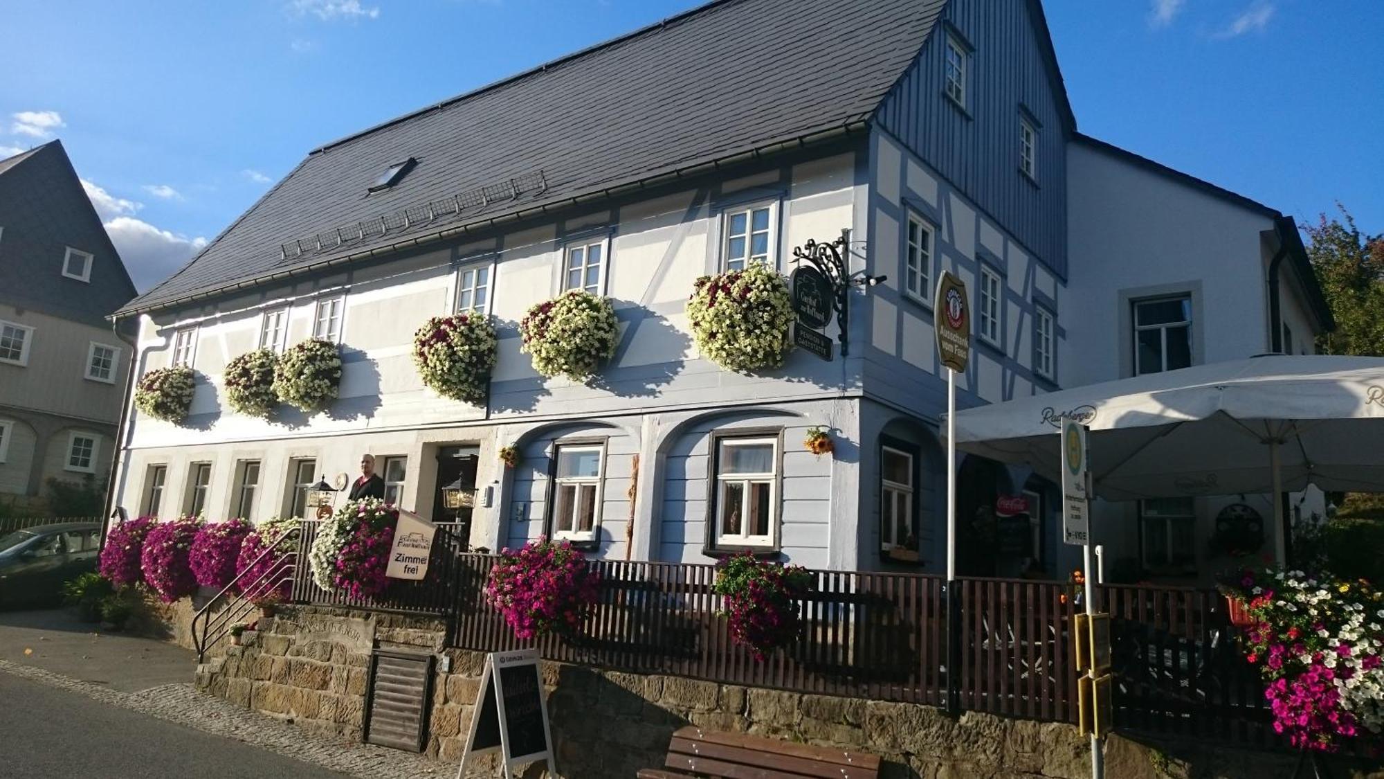 Gasthof Zur Hoffnung Hinterhermsdorf Exterior foto