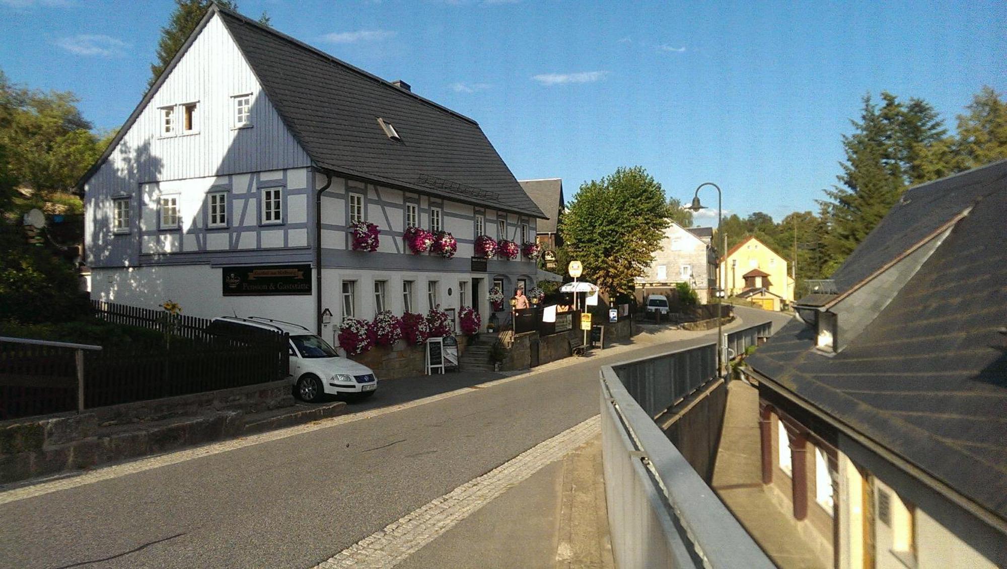Gasthof Zur Hoffnung Hinterhermsdorf Exterior foto